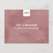 Carte Postale Simple Rosy Brown Chic Nomination Rappel QRCode (Devant)