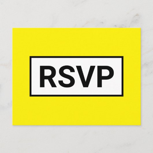 Carte postale simple "RSVP" (Devant)