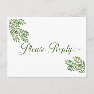 Carte postale simple RSVP Foliing