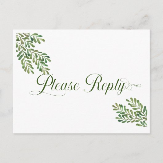 Carte postale simple RSVP Foliing (Devant)