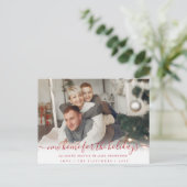 Carte Postale Simple Script Nouvelle maison pour les vacances Ph (Debout devant)