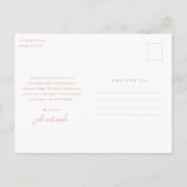 Carte Postale Simple Script Photo Collage Bébé Merci (Dos)