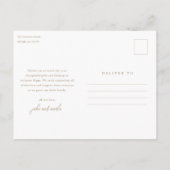 Carte Postale Simple Script Photo Collage Merci bébé (Dos)