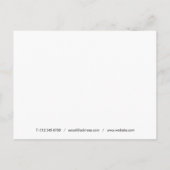 Carte Postale Simple Script Remerciement d'affaires (Dos)