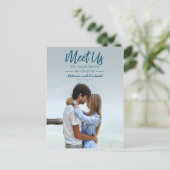 Carte Postale Simple Script Rencontrons-nous dans la photo de sa (Debout devant)