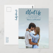 Carte Postale Simple Script Rencontrons-nous dans la photo de sa (Devant / Derrière)