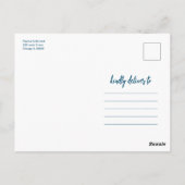 Carte Postale Simple Script Rencontrons-nous dans la photo de sa (Dos)