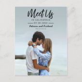 Carte Postale Simple Script Rencontrons-nous dans la photo de sa (Devant)