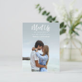 Carte Postale Simple Script Rencontrons-Nous Dans Sauvegarder La (Debout devant)