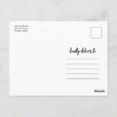 Carte Postale Simple Script Rencontrons-Nous Dans Sauvegarder La (Dos)