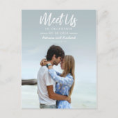 Carte Postale Simple Script Rencontrons-Nous Dans Sauvegarder La (Devant)