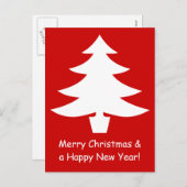 Carte postale simple sobre de l'icône de l'arbre d (Devant / Derrière)