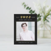 Carte Postale Simple Statistiques Editable Color Graduation Cart (Debout devant)