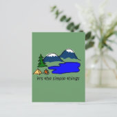 Carte Postale Simple Things - Camping (Debout devant)