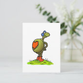 carte postale simple turtlelove (Debout devant)