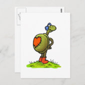 carte postale simple turtlelove (Devant / Derrière)