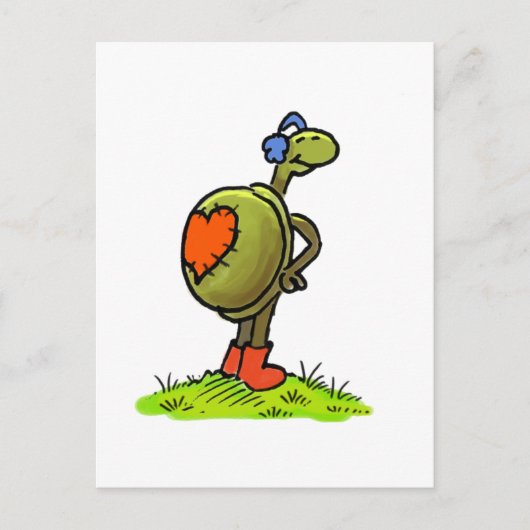 carte postale simple turtlelove (Devant)