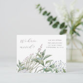 Carte Postale Simple Verdure Nous Avons Déménagé Nouvelle Maison (Debout devant)