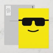 Carte Postale Simples Cool Taches Jaunes (Devant / Derrière)