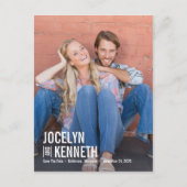 Carte Postale Simplicité Pure COULEUR ÉDITABLE Enregistrer La Da (Devant)