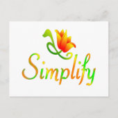 Carte Postale Simplifier (Devant)