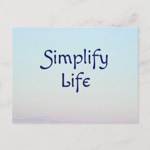 Carte postale Simplifier la vie