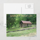 Carte Postale Simplifiez votre vie (Devant / Derrière)