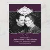 Carte postale 'Simply Couture Save The Date' - Vio (Devant)