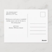 Carte Postale Simply Elegant Holiday 5 PHOTO Noël Salutation (Dos)