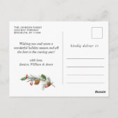 Carte Postale Simply Elegant Holiday PHOTO Noël Salutation (Dos)