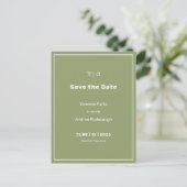 Carte Postale Simply Elegant L'Herbe Tarragon Enregistrer la dat (Debout devant)