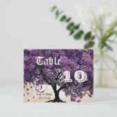 Carte Postale Simply Peachy Purple Heart Leaf Tree Numéro de tab (Debout devant)