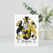 Carte Postale Simpson Family Crest (Debout devant)