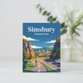 Carte Postale Simsbury Connecticut (Debout devant)