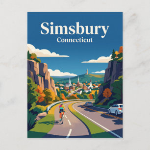 Carte Postale Simsbury Connecticut