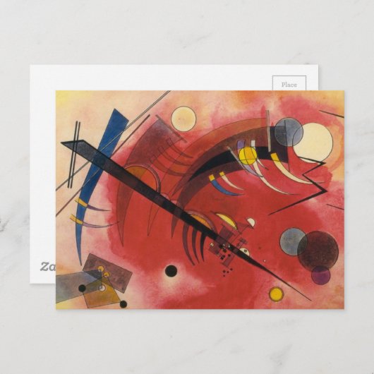 Carte Postale Simulation interne peinture Abstraite (Devant / Derrière)