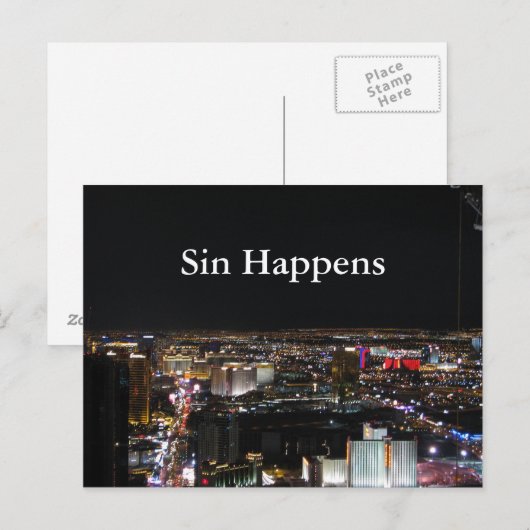 Carte Postale Sin Happens (Devant / Derrière)