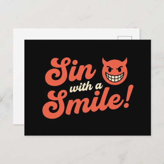 Carte Postale Sin With a Smile (Devant / Derrière)