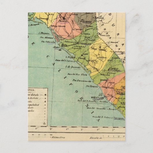 Carte Postale Sinaloa, Mexique (Devant)