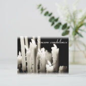 Carte Postale Sincère condoléances (Debout devant)
