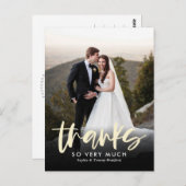 Carte Postale Sincère Merci Editable Color Merci Postcard (Devant / Derrière)