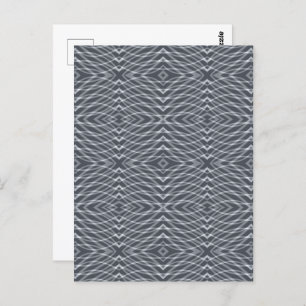 Carte Postale Sine Wave Pulse Signal moderne Art Abstrait Design