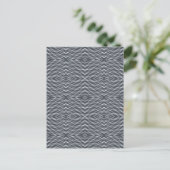 Carte Postale Sine Wave Pulse Signal moderne Art Abstrait Design (Debout devant)