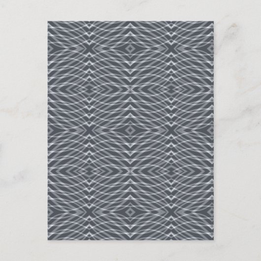 Carte Postale Sine Wave Pulse Signal moderne Art Abstrait Design (Devant)