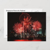 Carte Postale Singapore Fireworks Festival 1 (Devant / Derrière)