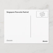 Carte Postale Singapore Fireworks Festival 2 (Dos)