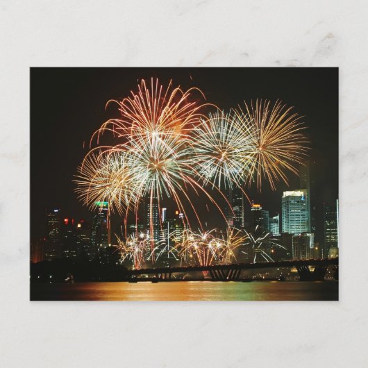 Carte Postale Singapore Fireworks Festival 2 (Devant)