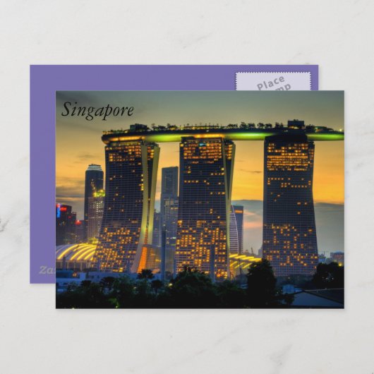Carte Postale Singapour (Devant / Derrière)