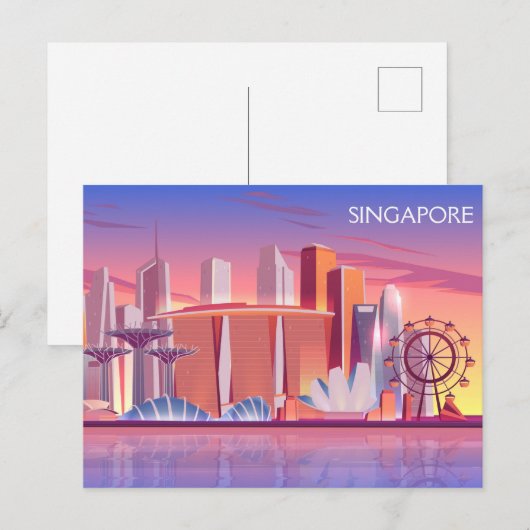 Carte Postale Singapour (Devant / Derrière)