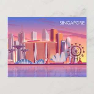 Carte Postale Singapour 